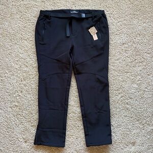 NorthboundGear Women’s Size 16 Short Fleece Lined‎ Softshell Pants Black NWT